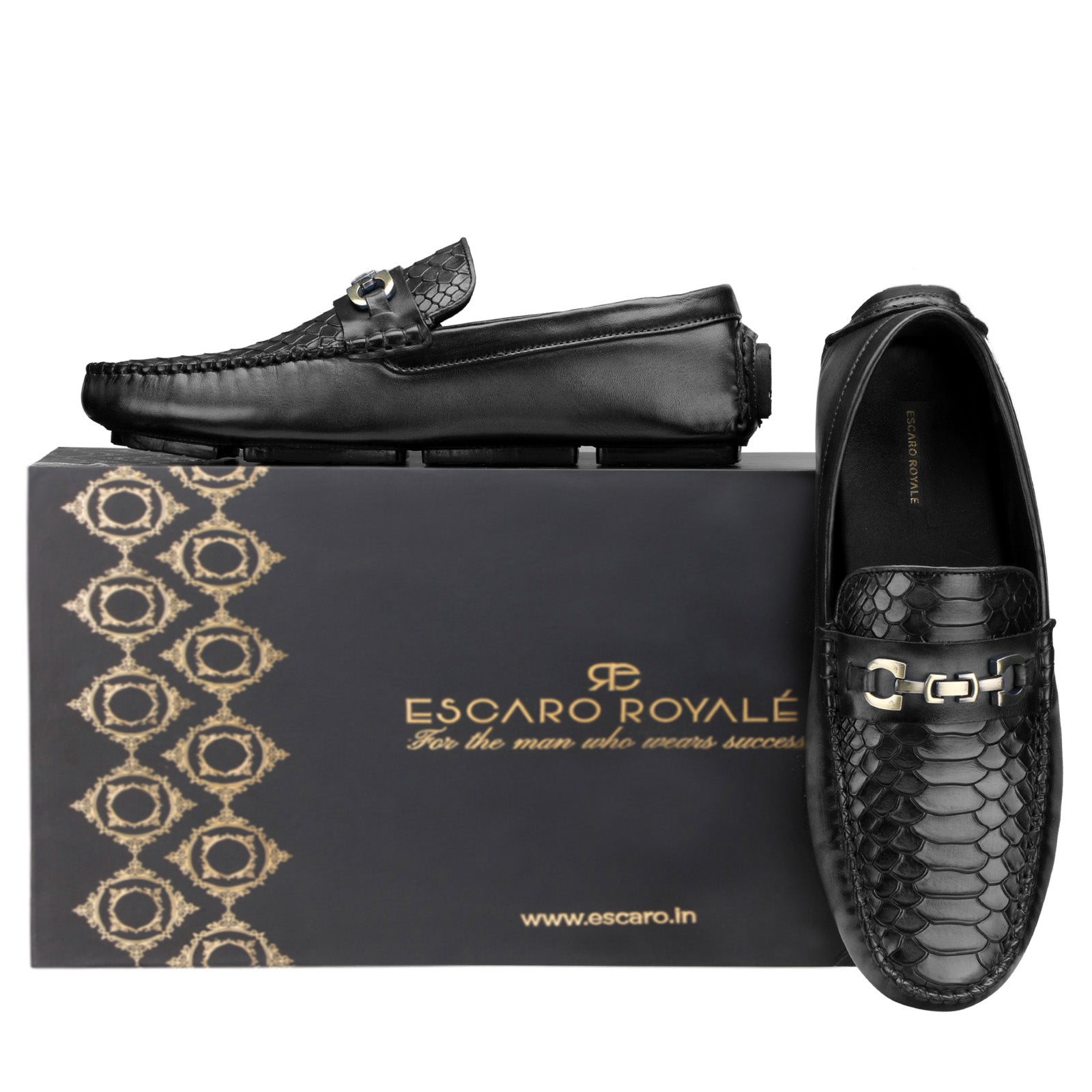 Piton Moccasins In Black