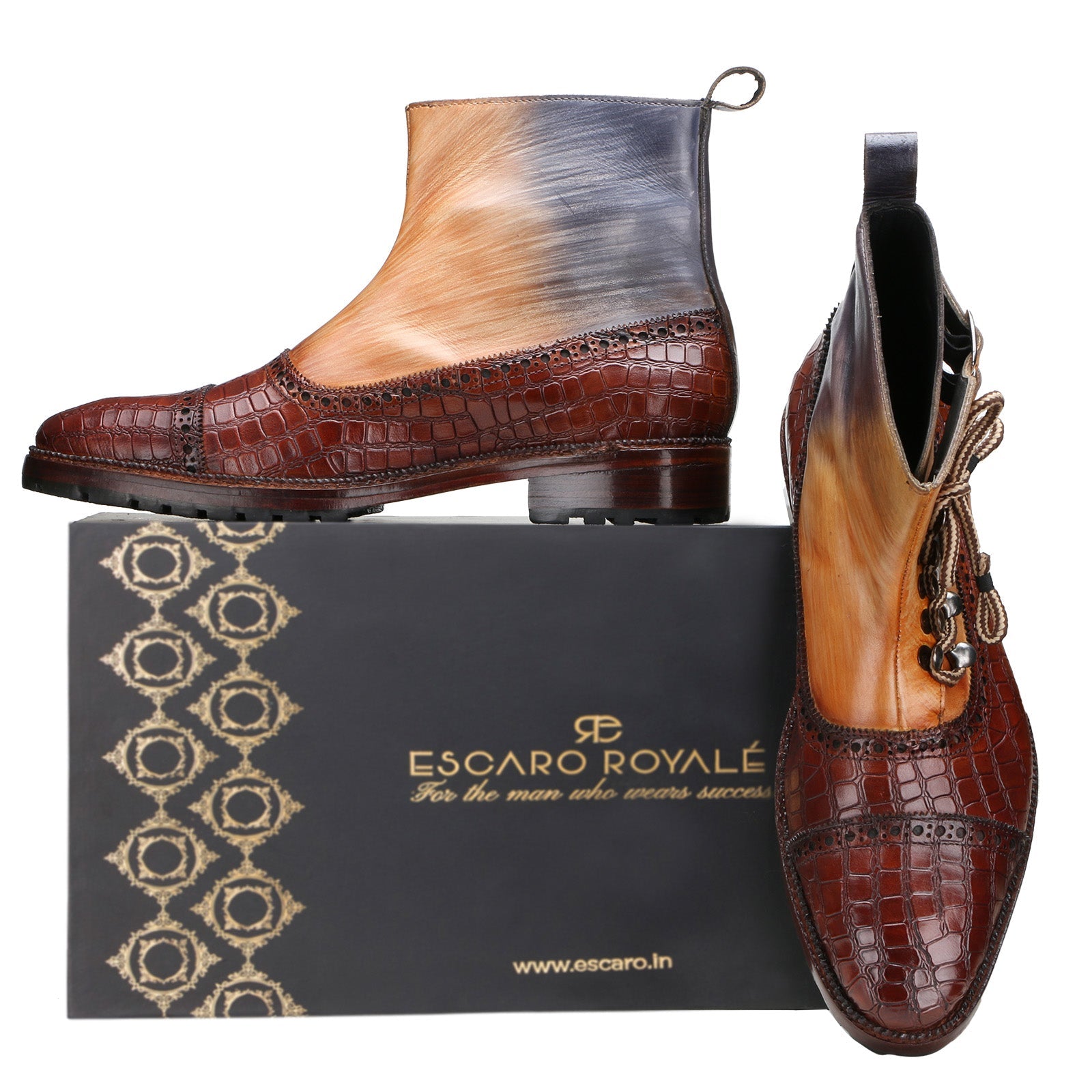 Enigma Brown Luxury Boots