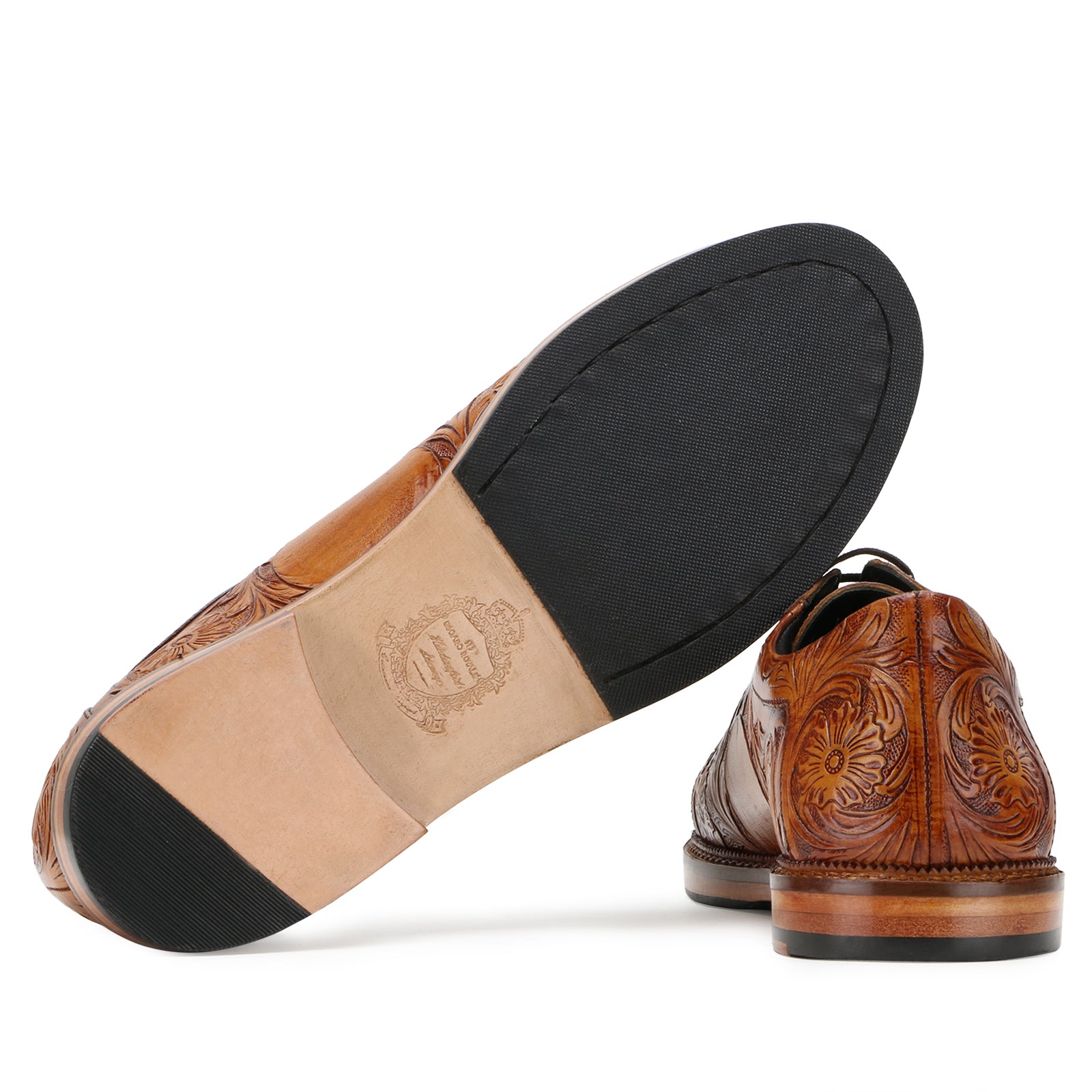 Strumento Handtooled Derby in Tan