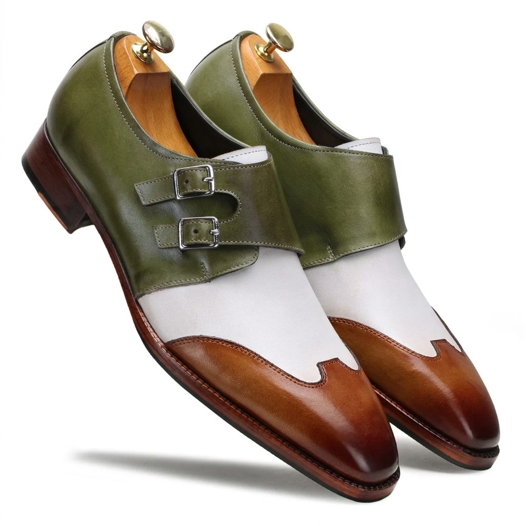 Escaro Royale Modevo Designer Double Monk in Olive