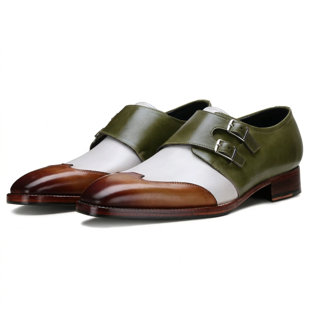 Escaro Royale Modevo Designer Double Monk in Olive