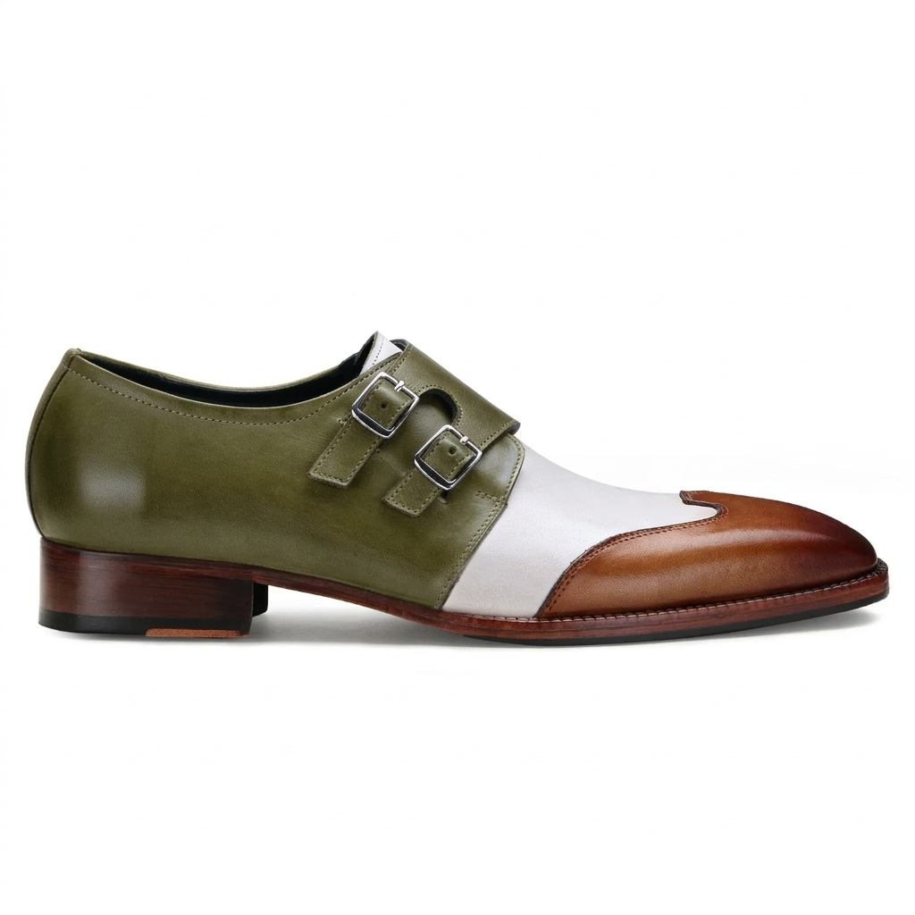 Escaro Royale Modevo Designer Double Monk in Olive