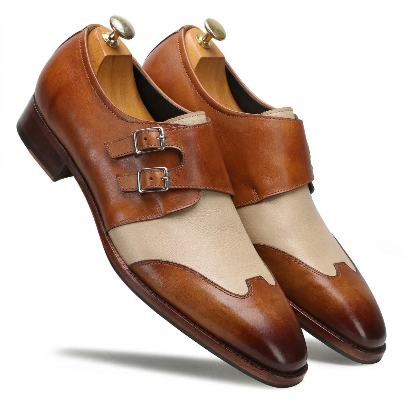 Escaro Royale Modevo Designer Double Monk in Tan