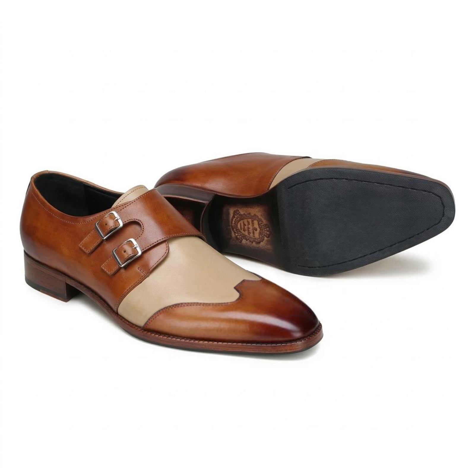 Escaro Royale Modevo Designer Double Monk in Tan