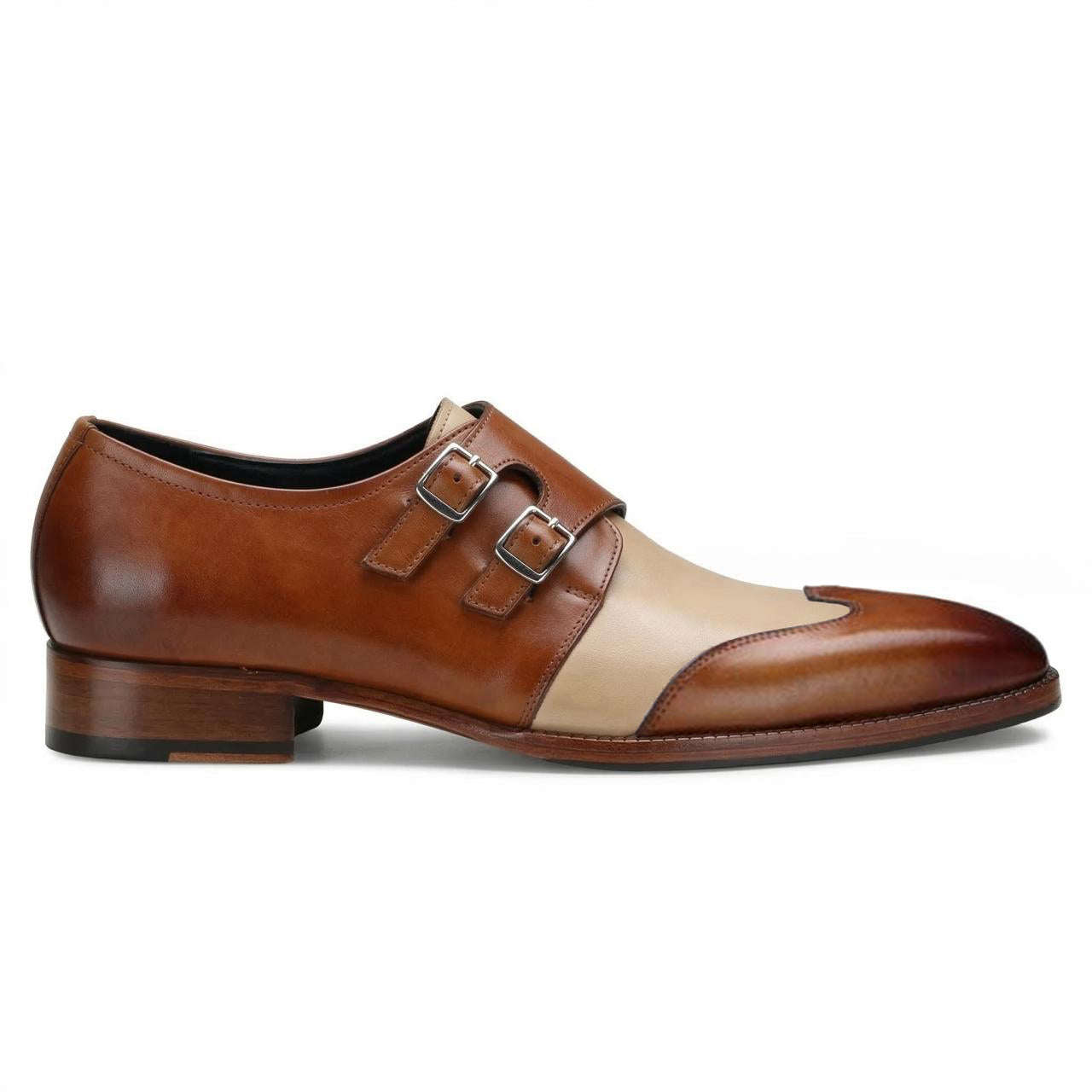 Escaro Royale Modevo Designer Double Monk in Tan