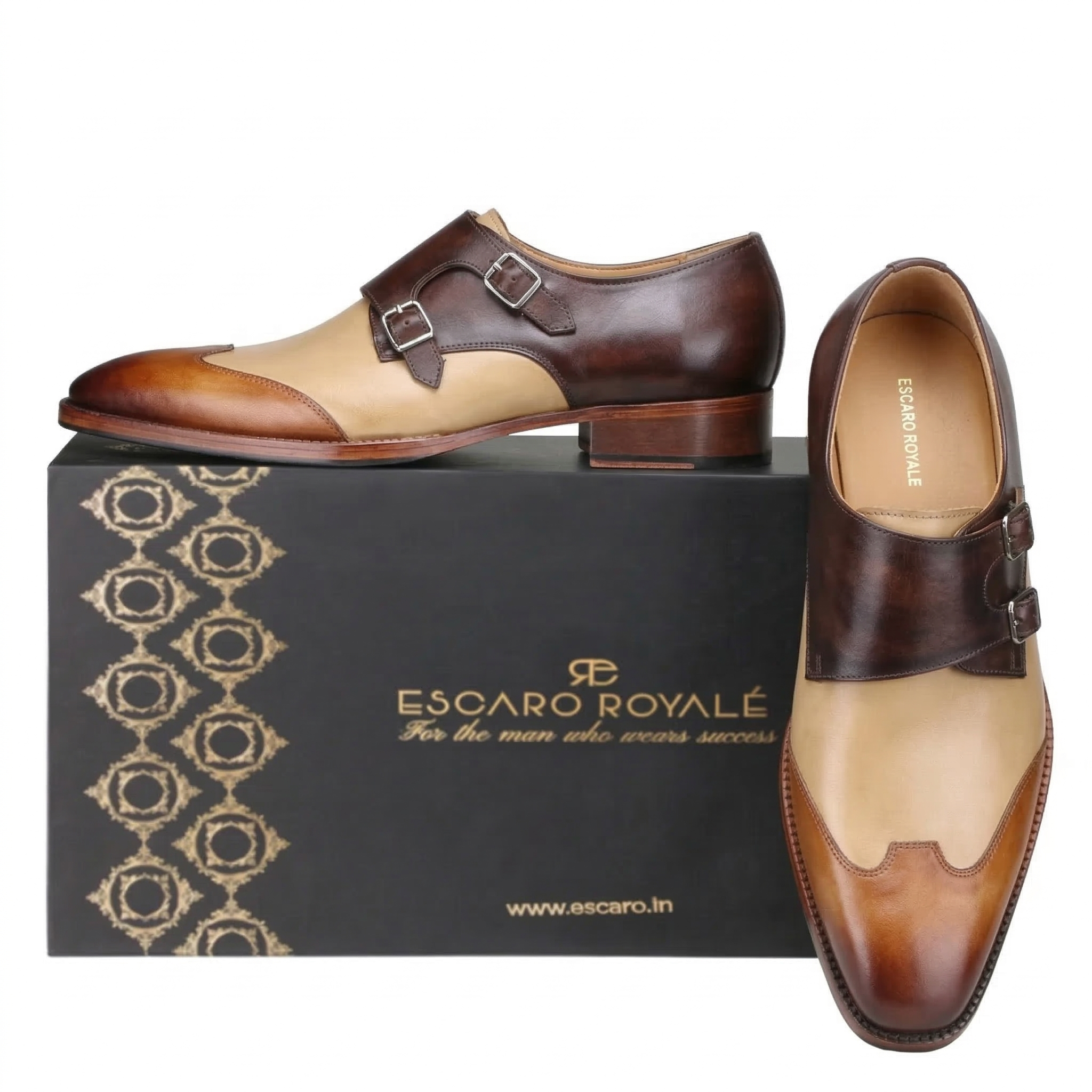 Escaro Royale Modevo Designer Double Monk in Brown