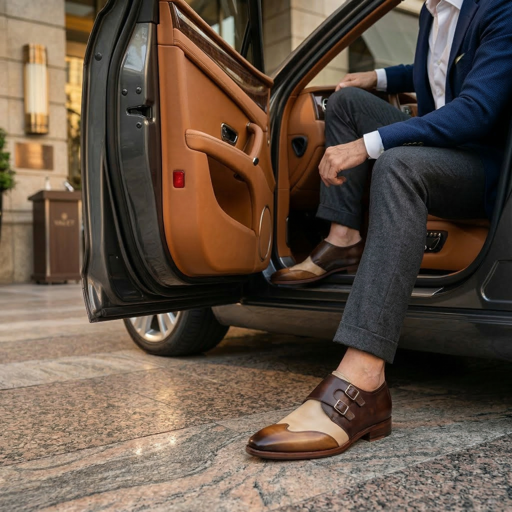 Escaro Royale Modevo Designer Double Monk in Brown