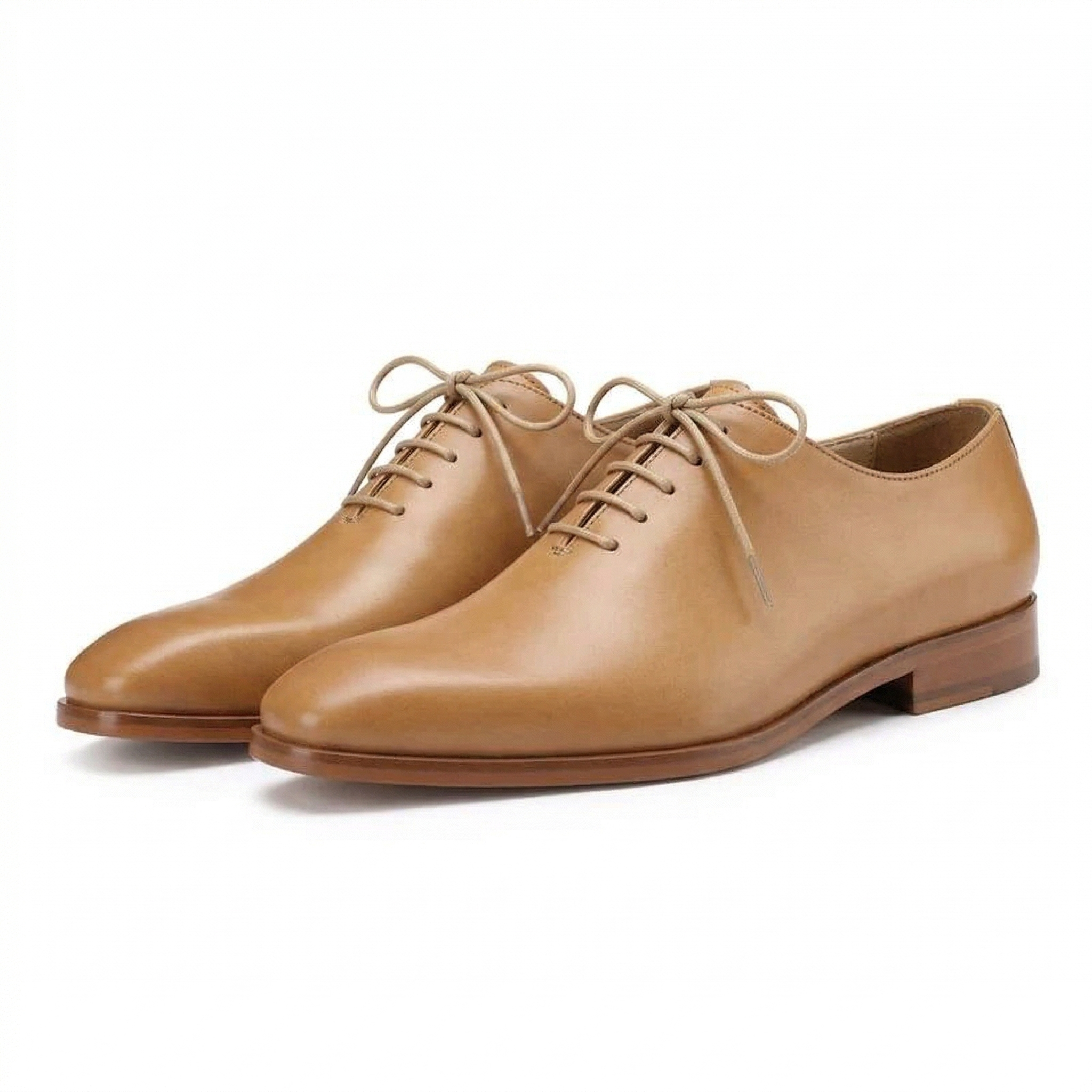Oxar Wholecut Oxfords in Light Tan