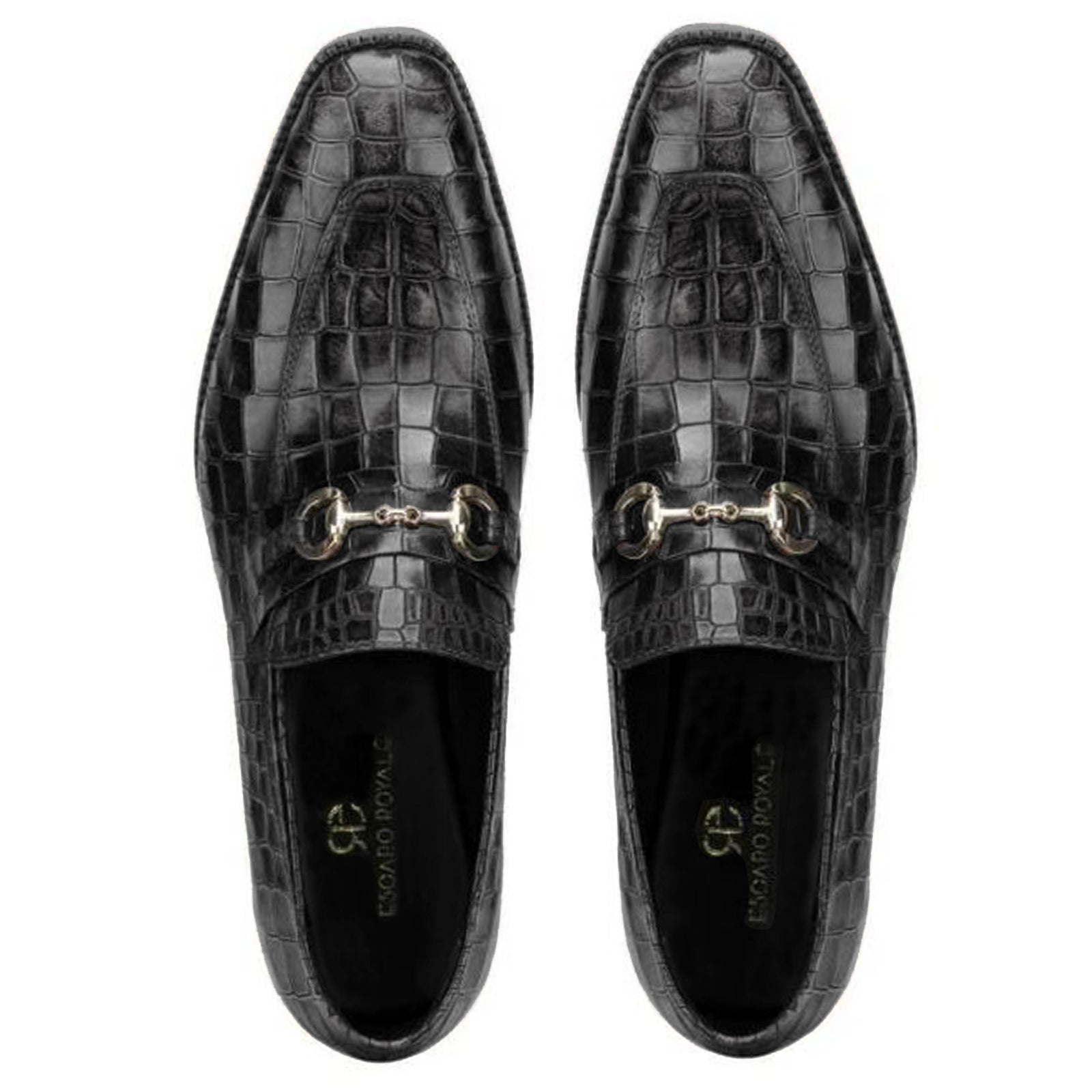 Garett Horsebit Loafers in Black