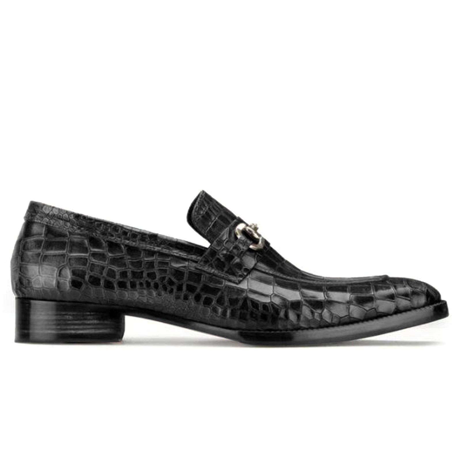 Garett Horsebit Loafers in Black