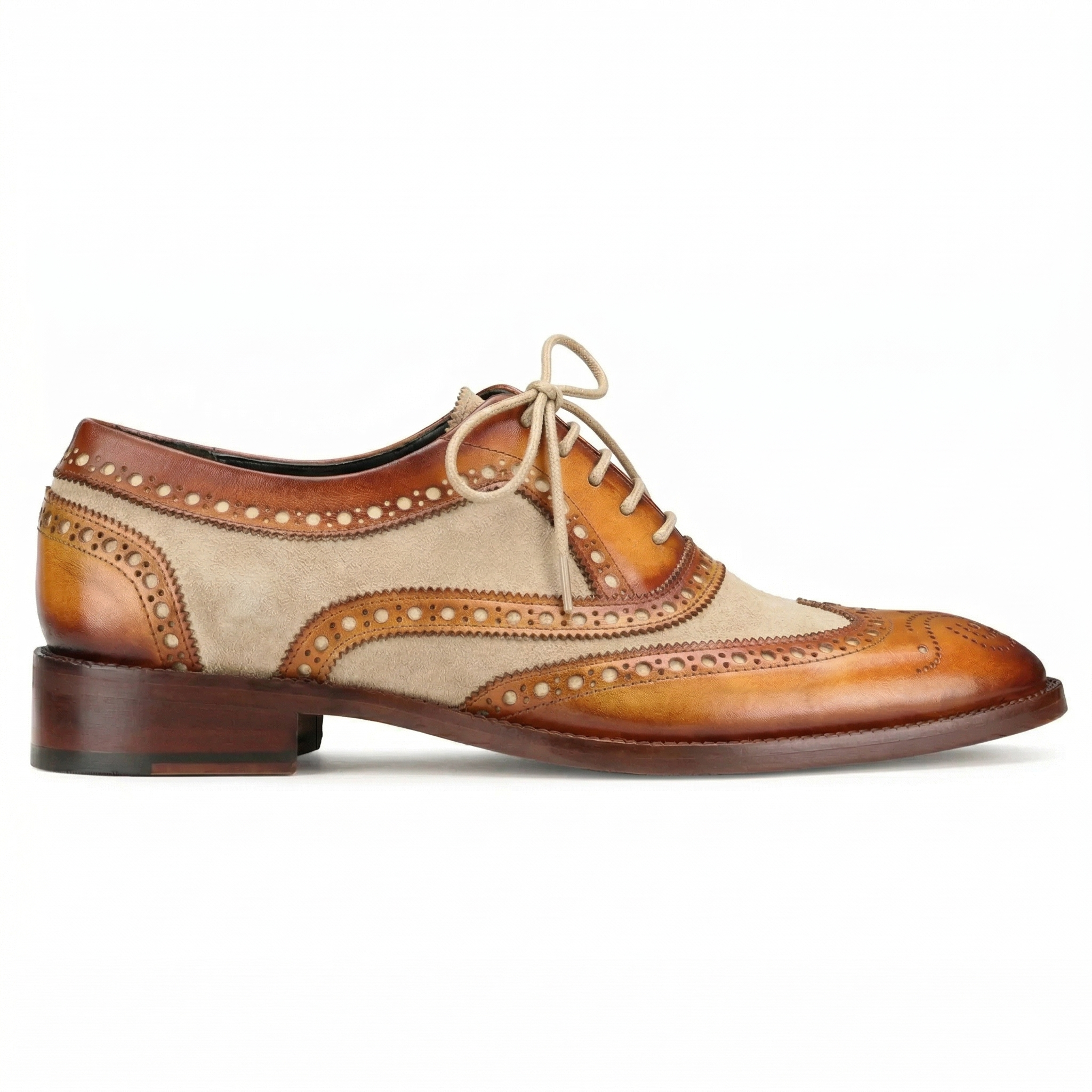 TanBeige Wingtip London Brogues