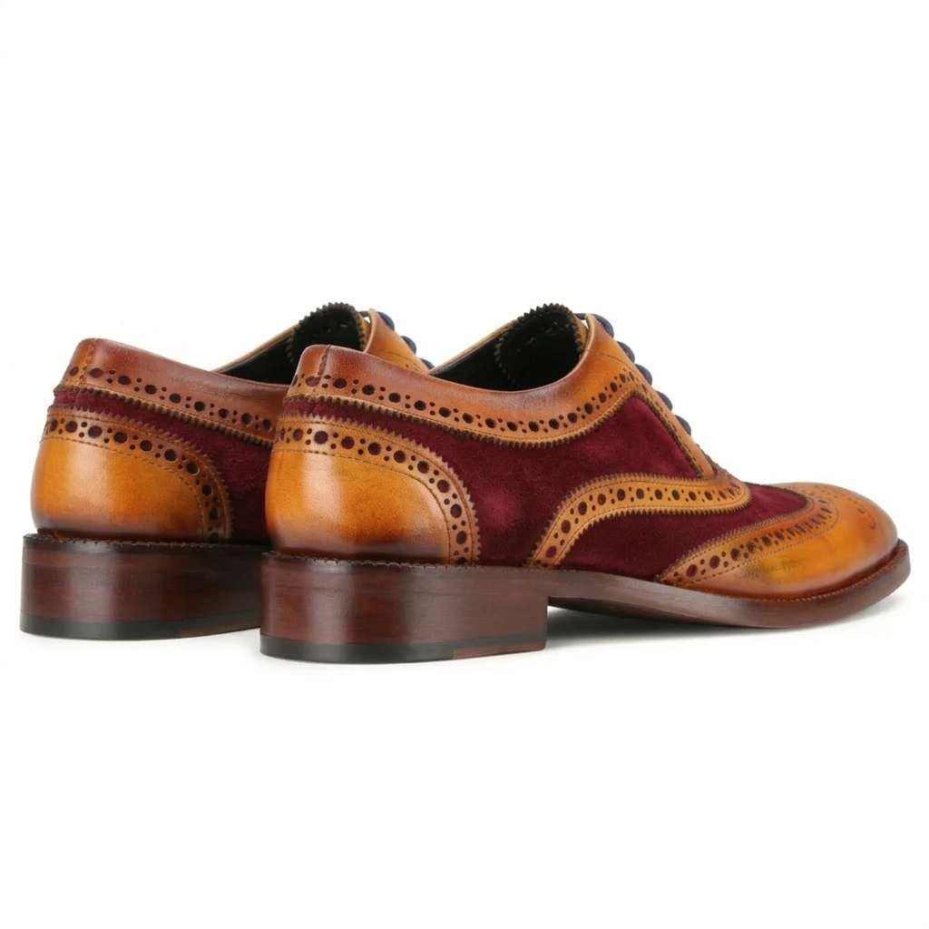 TanRed Wingtip London Brogues