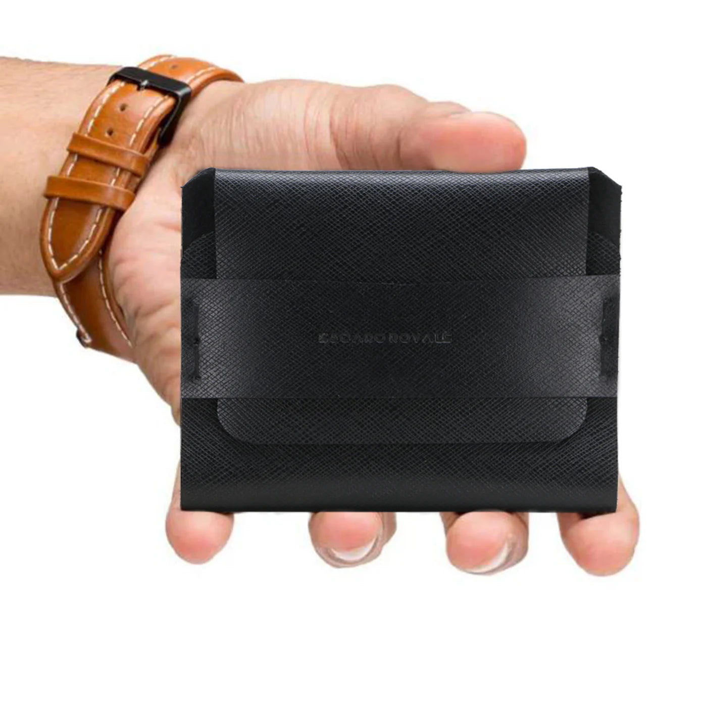 ESCOBAR Men's Luxury Leather Card Holder
