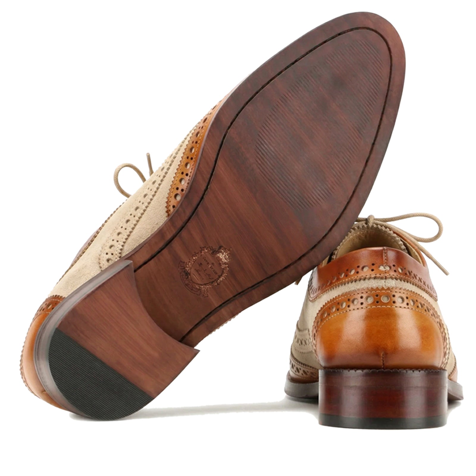 TanBeige Wingtip London Brogues