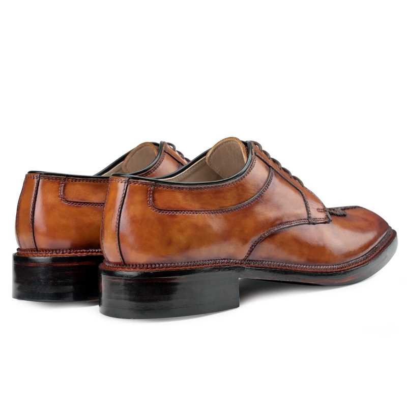 Angus Split Toe Derby Shoes in Tan