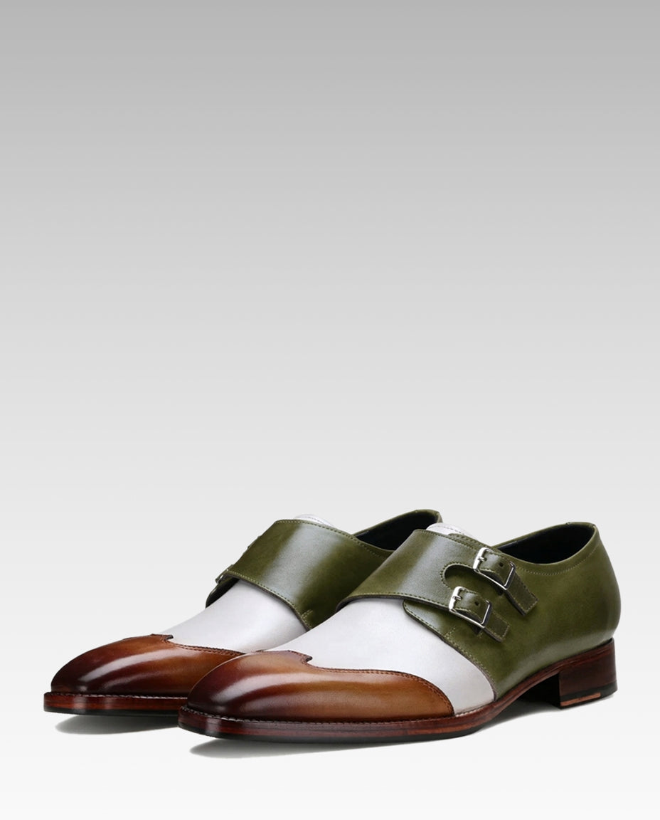 Escaro Royale Modevo Designer Double Monk in Olive