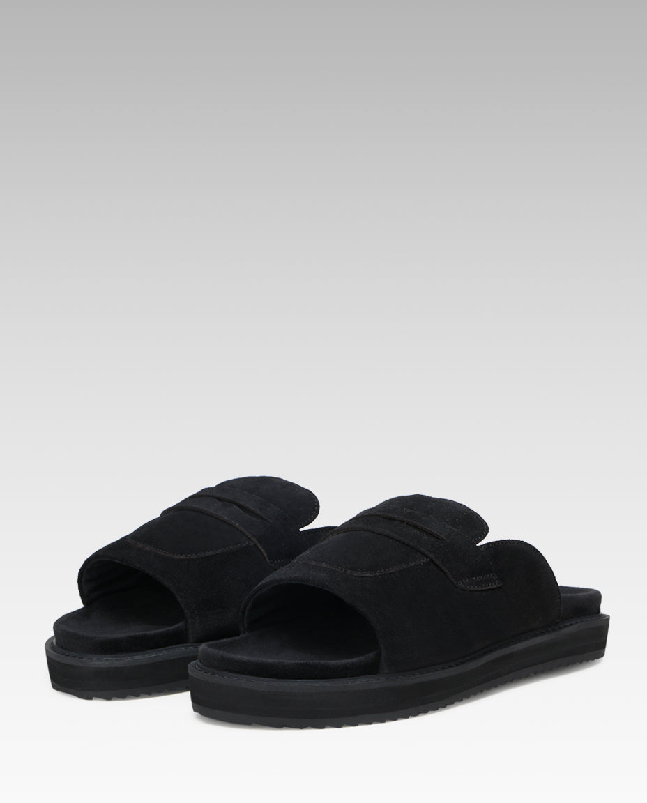 Milano Penny Sliders in Black