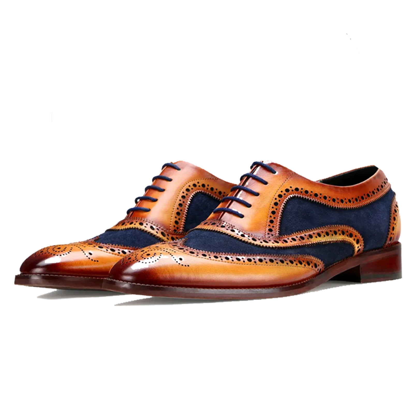 London Brogues · Tan-Blue