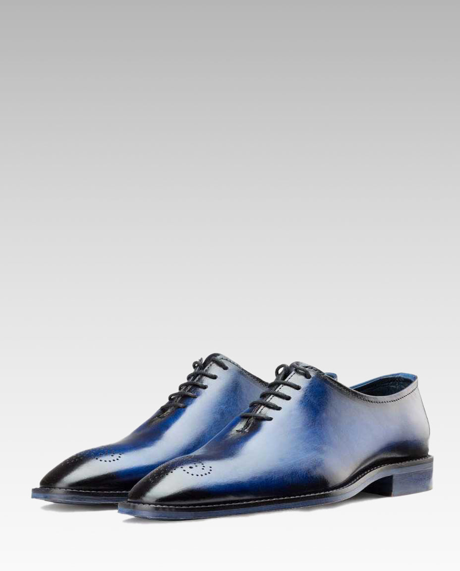 Blue Medallion Wholecut Oxfords