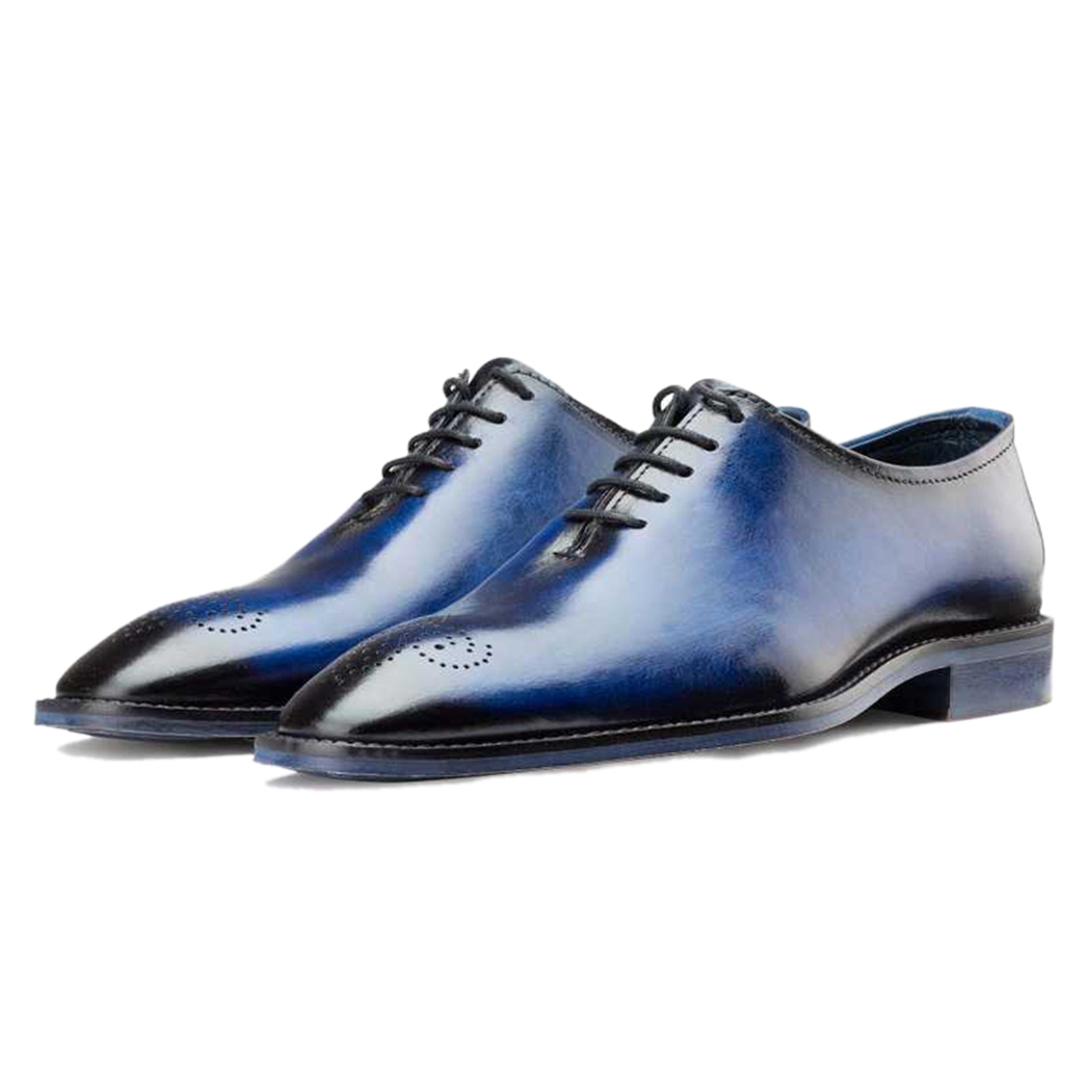 Blue Medallion Wholecut Oxfords
