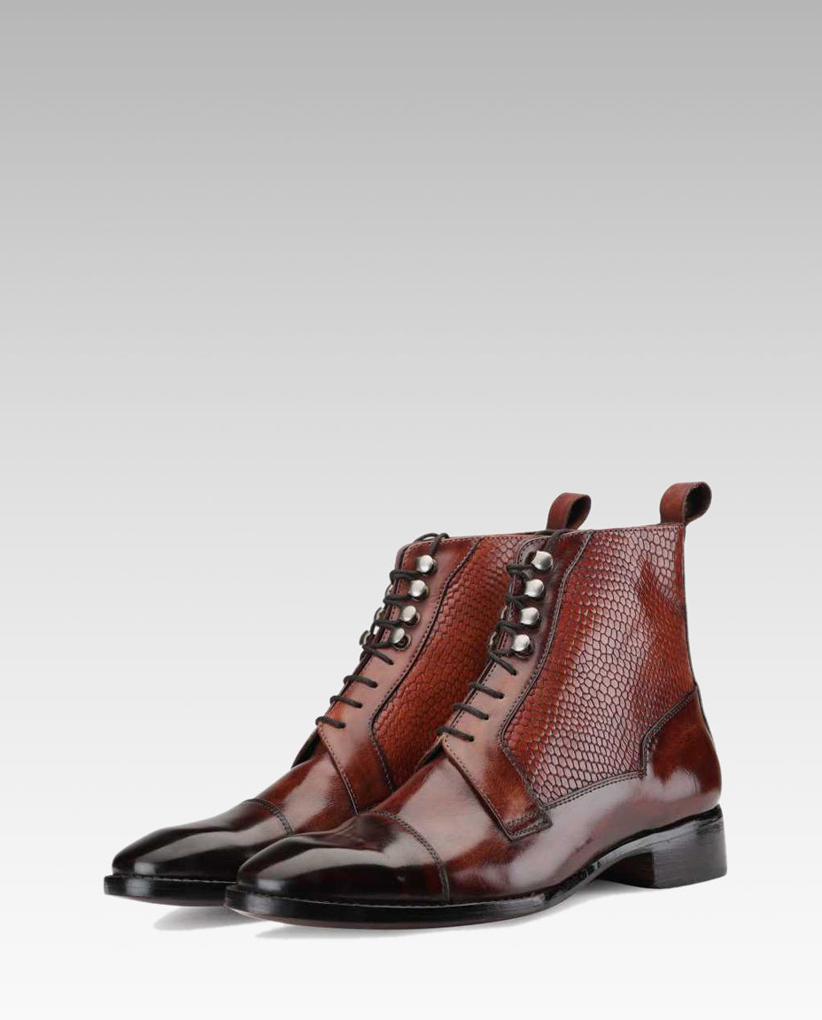 Goodyear Welted Colonel Boot In Brown