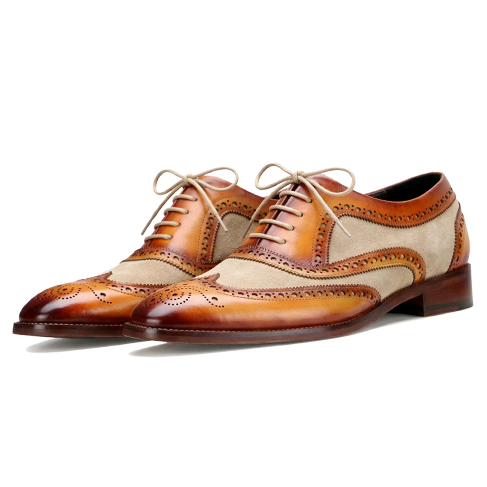 TanBeige Wingtip London Brogues