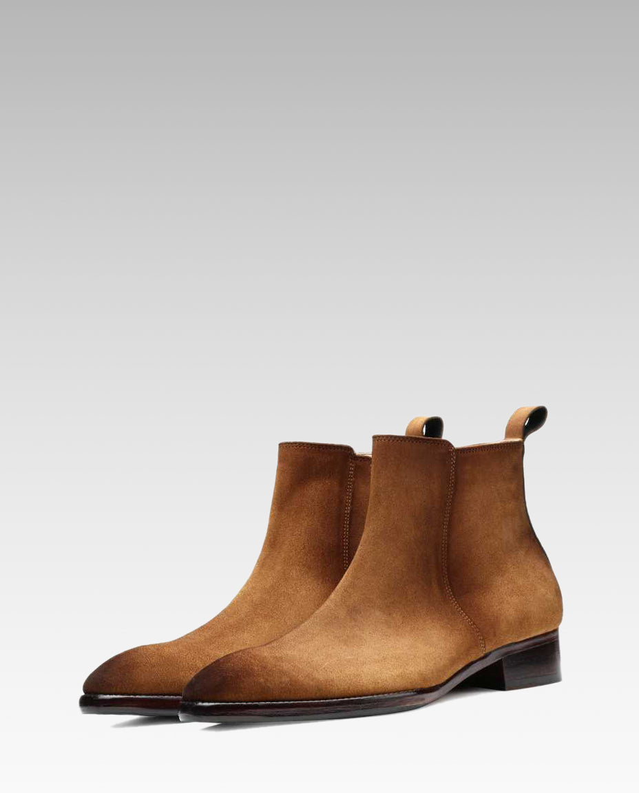 Carbine Suede Zipper Boots