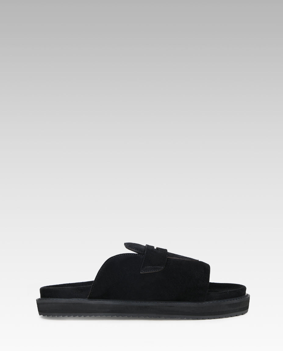 Milano Penny Sliders in Black