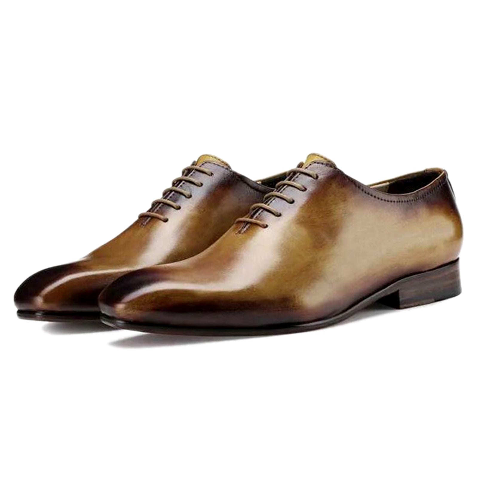The Leonardo Wholecut Oxford In Tan