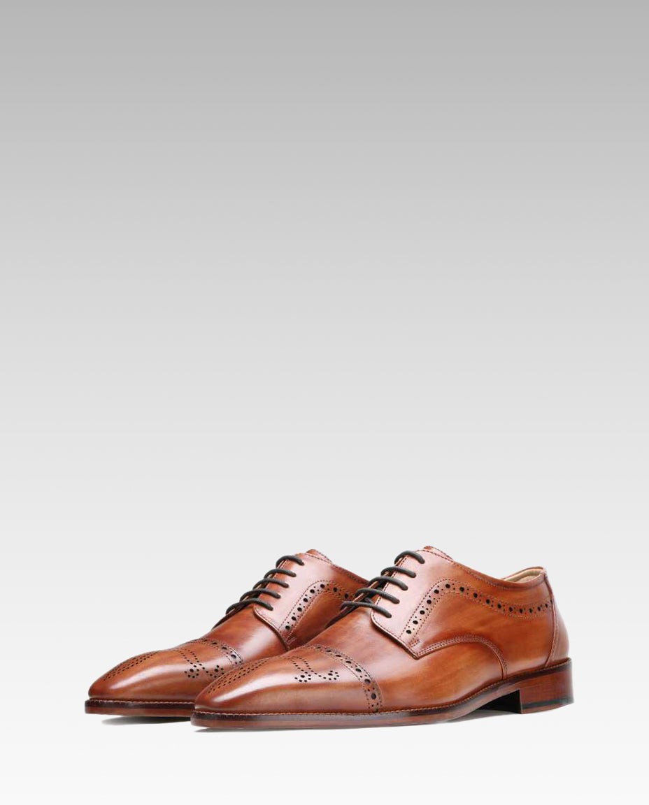 Brown Designer Derby Shoes
