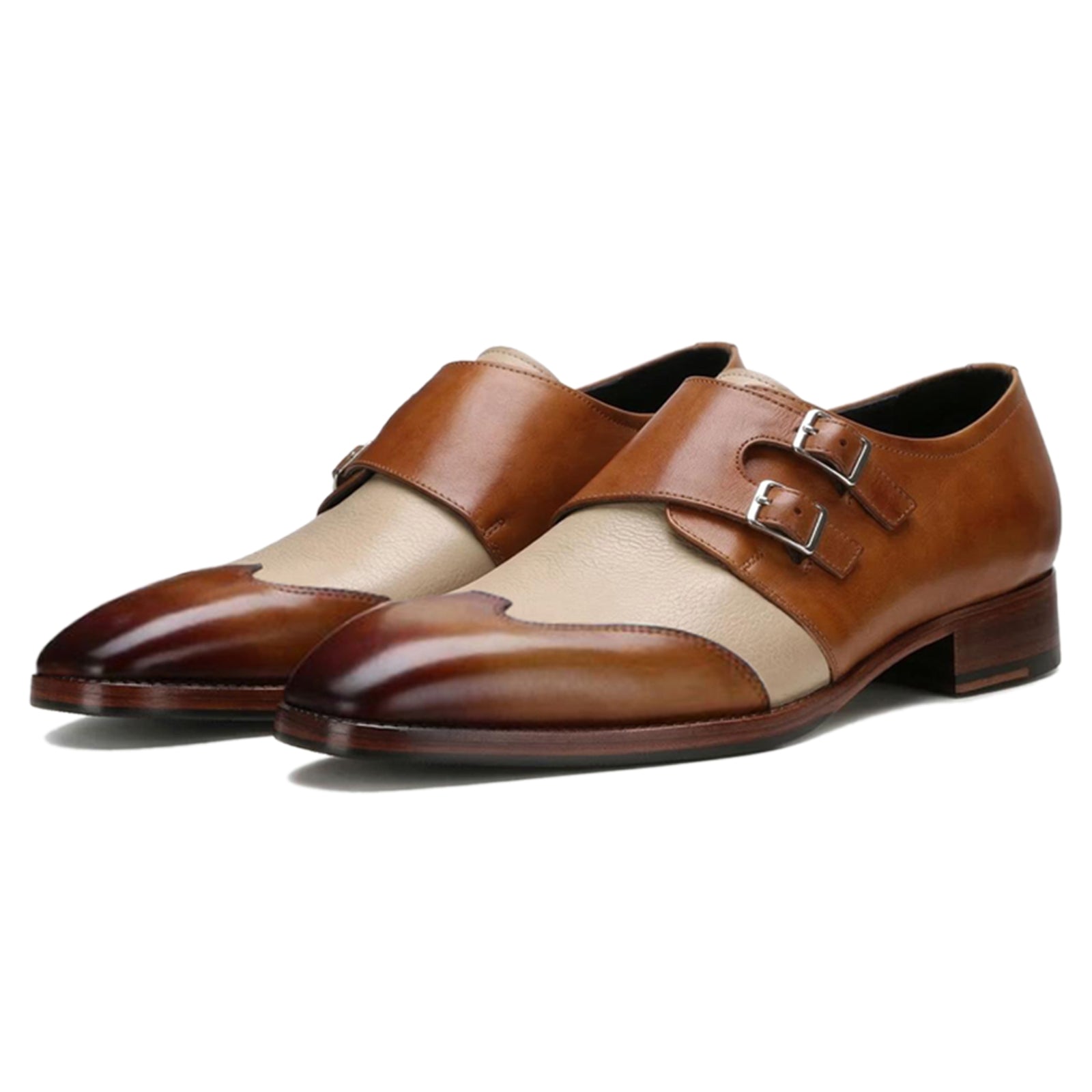 Escaro Royale Modevo Designer Double Monk in Tan
