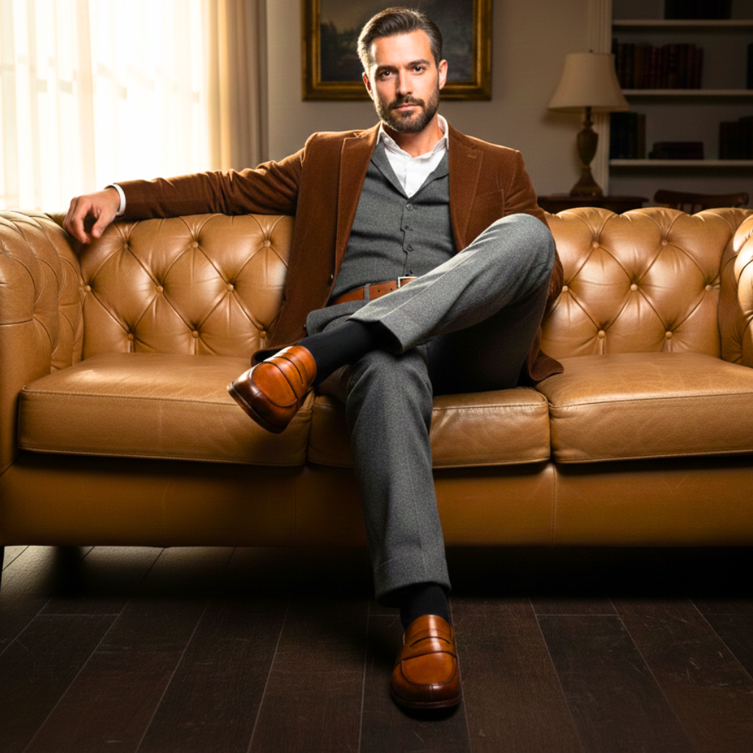 Montclair Penny Loafers in Tan