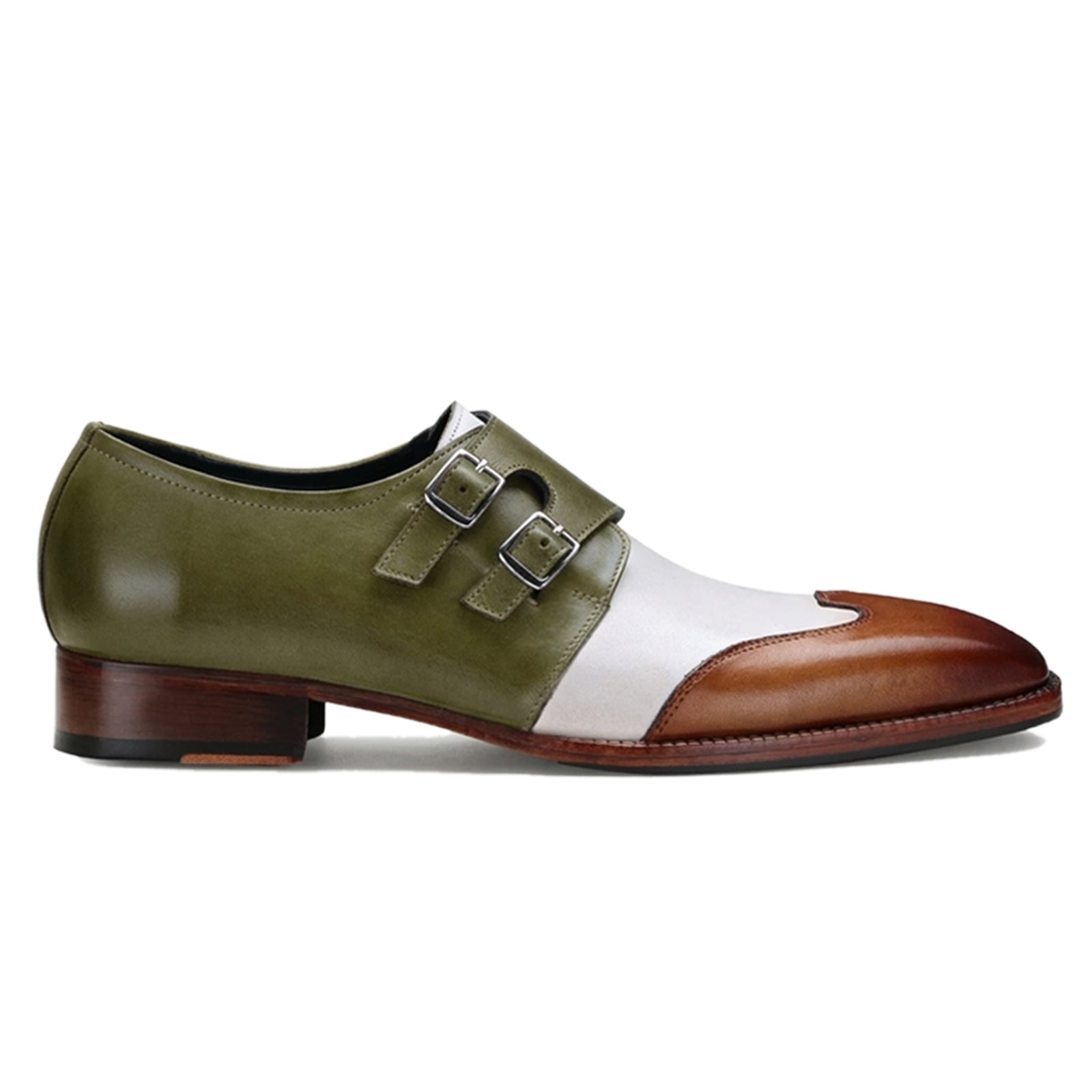 Escaro Royale Modevo Designer Double Monk in Olive