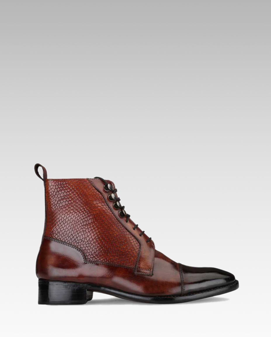 Goodyear Welted Colonel Boot In Brown