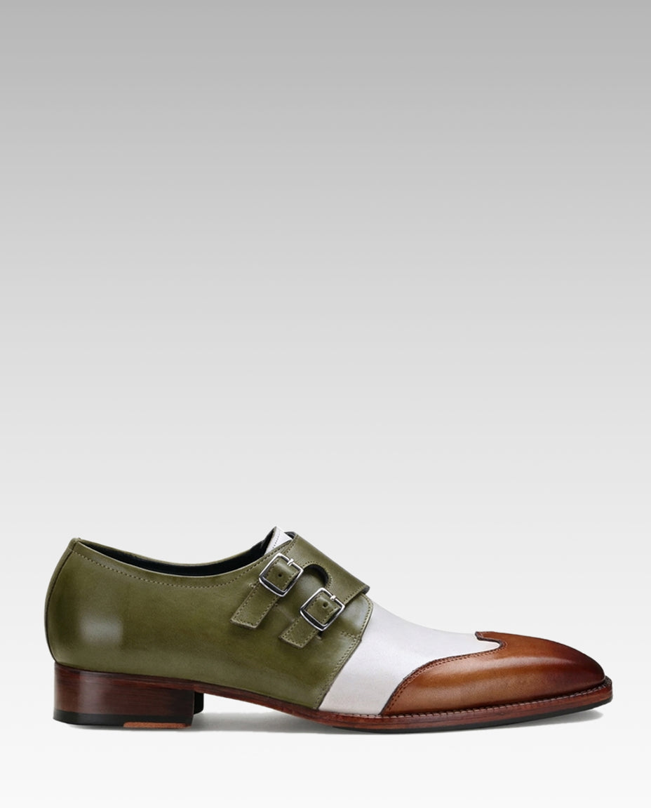 Escaro Royale Modevo Designer Double Monk in Olive