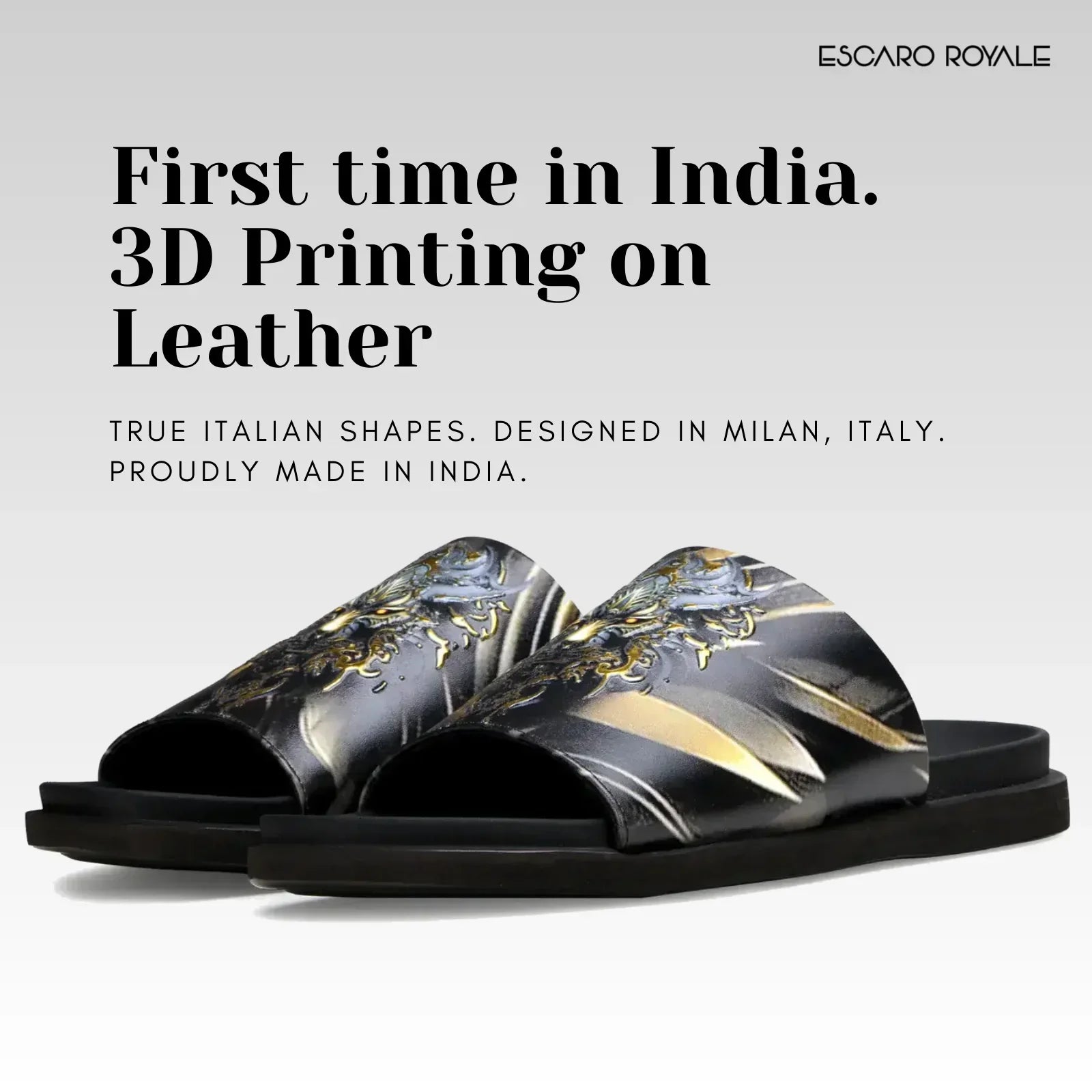 The Outram 3D Printed Slippers In Grey