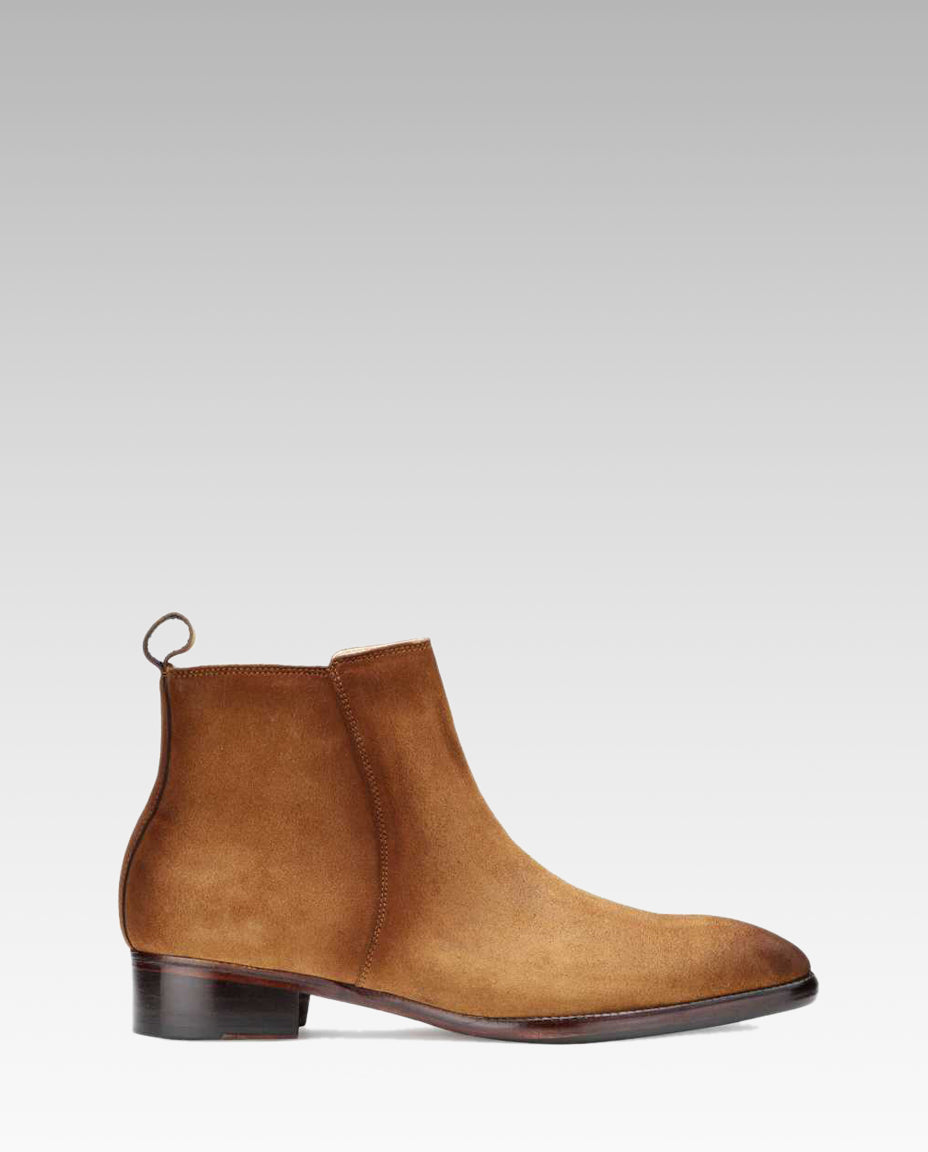 Carbine Suede Zipper Boots