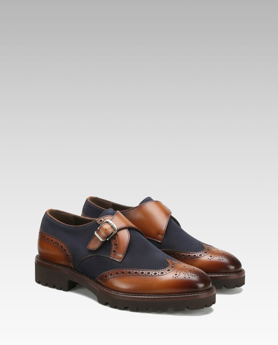 Leon Monks in Tan-Blue