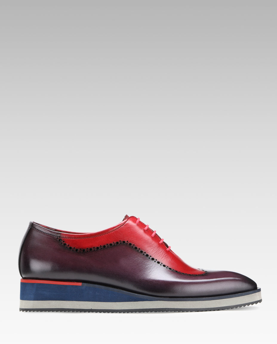 Saxton AirFlexLite Oxford Shoes - Red Purple