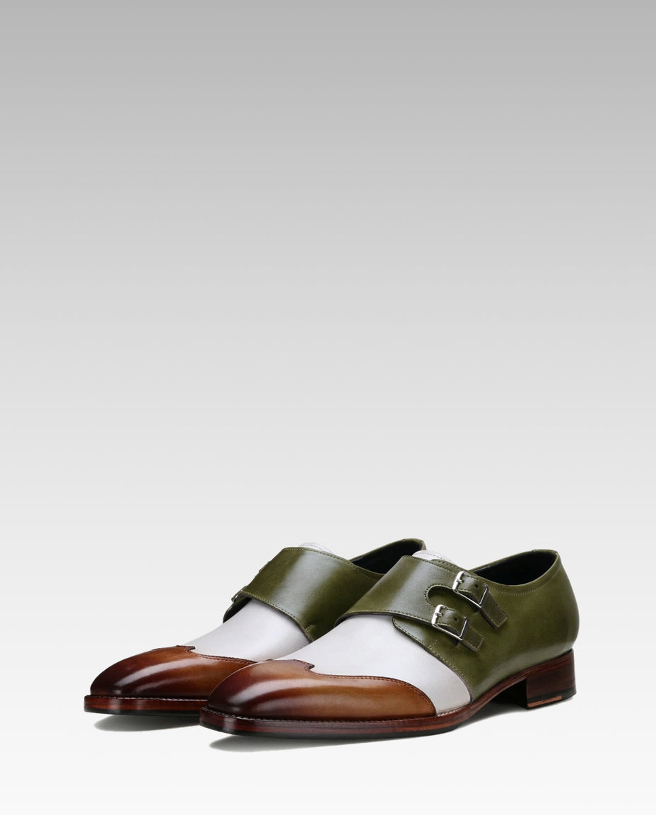 Escaro Royale Modevo Designer Double Monk in Olive