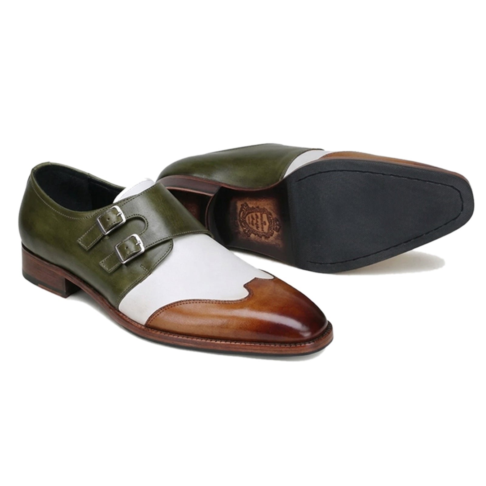 Escaro Royale Modevo Designer Double Monk in Olive