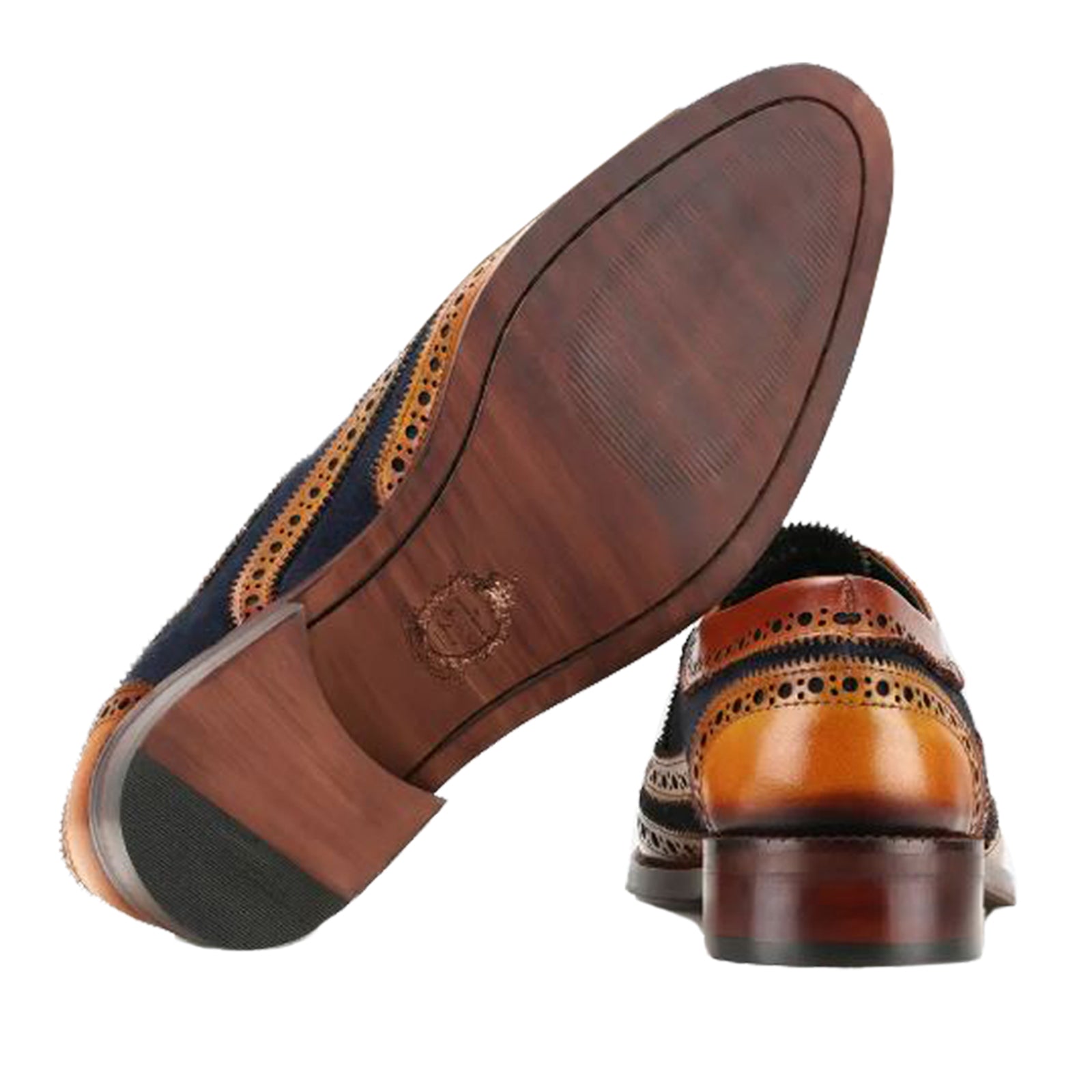 London Brogues · Tan-Blue