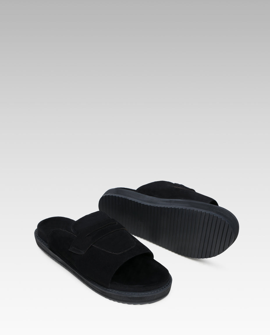 Milano Penny Sliders in Black