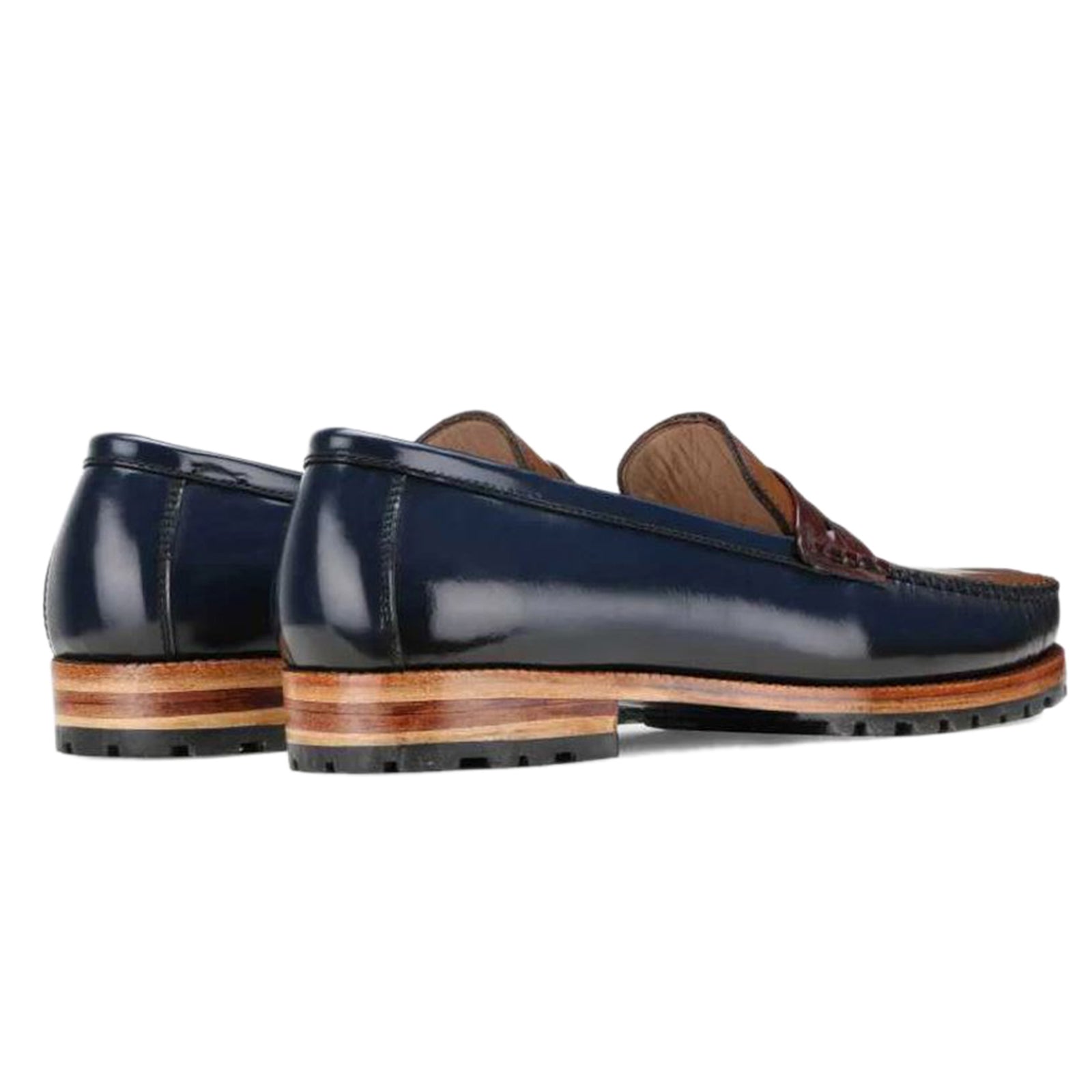 Malard Triple Color Penny Loafers