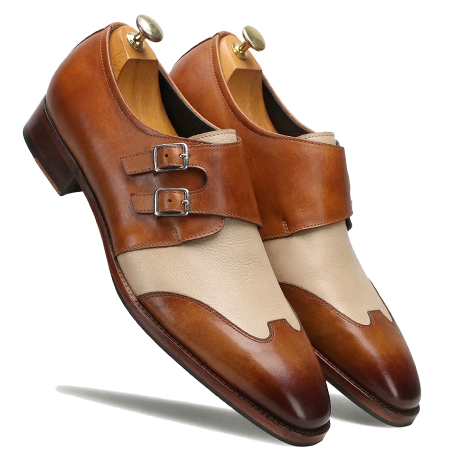 Escaro Royale Modevo Designer Double Monk in Tan