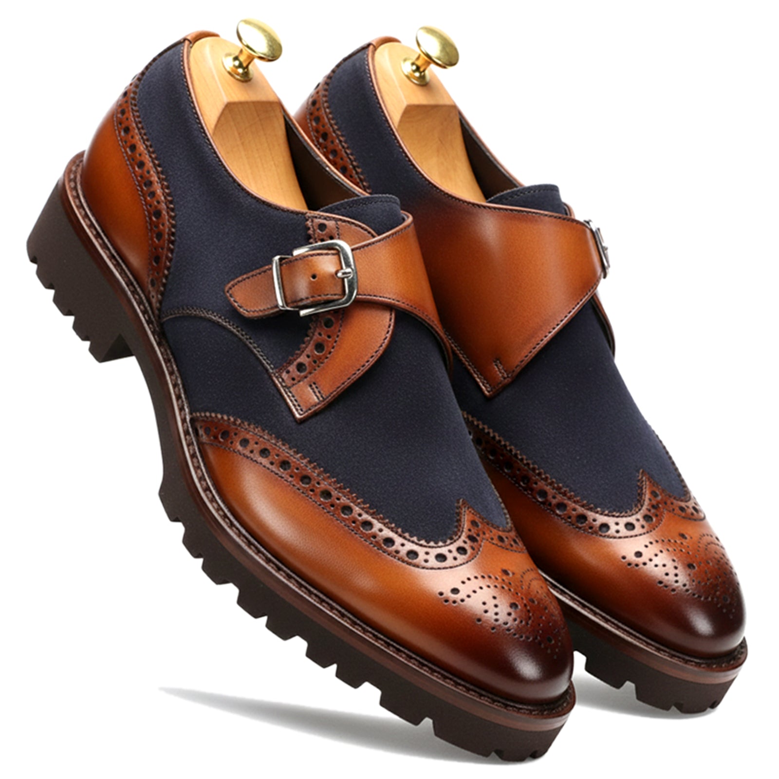 Leon Monks in Tan-Blue