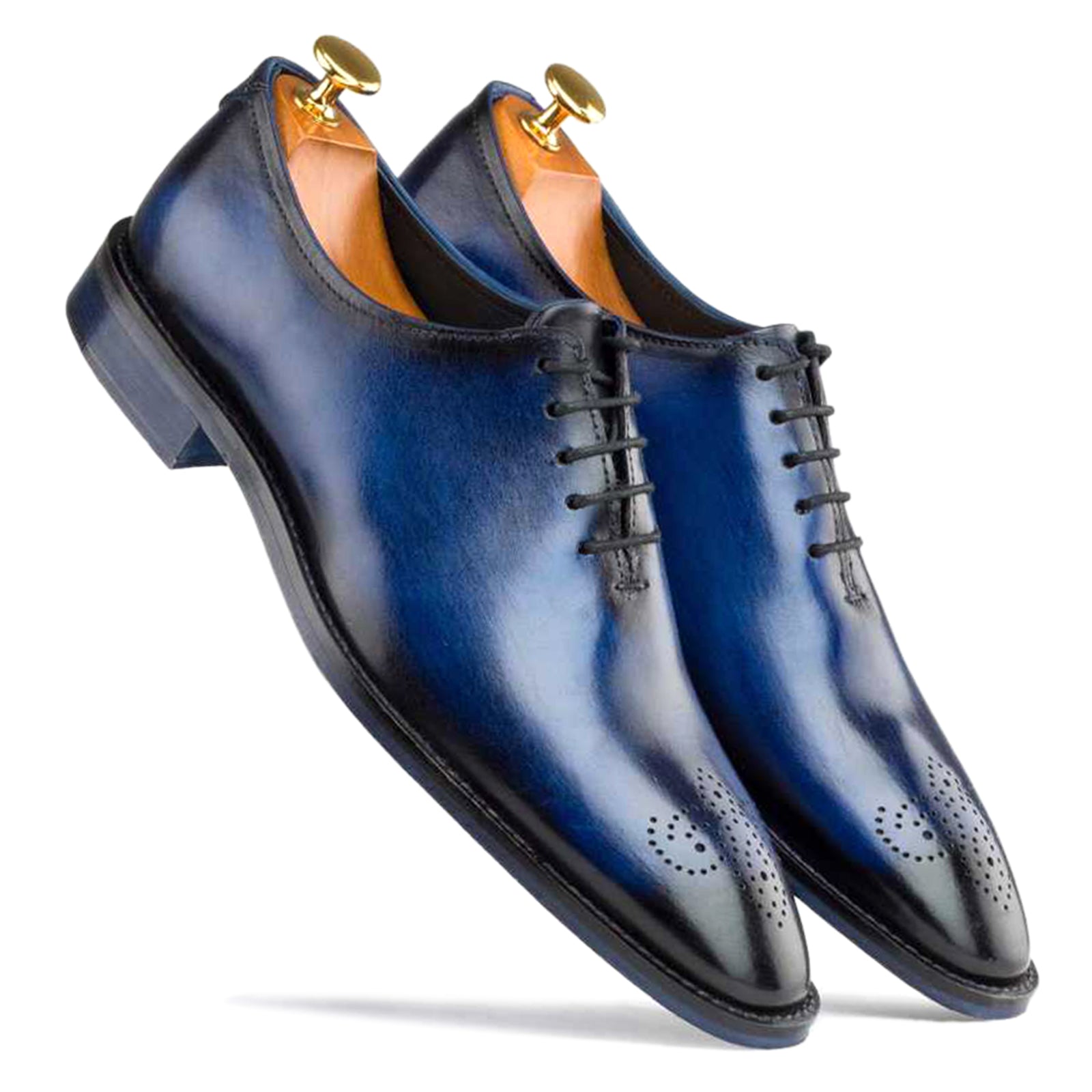 Blue Medallion Wholecut Oxfords