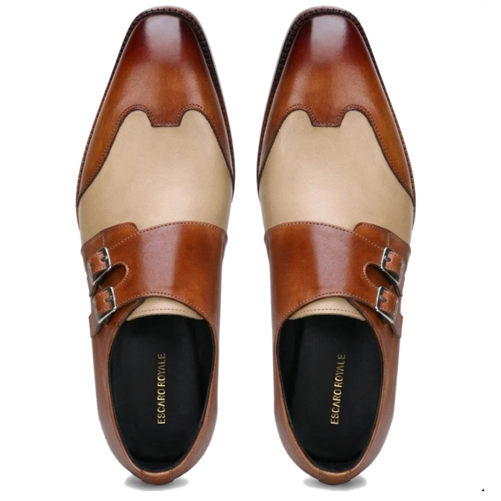 Escaro Royale Modevo Designer Double Monk in Tan
