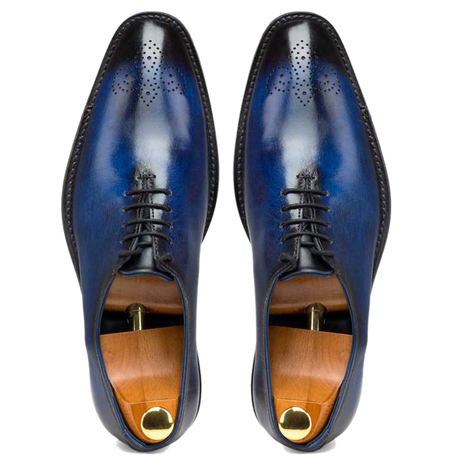 Blue Medallion Wholecut Oxfords