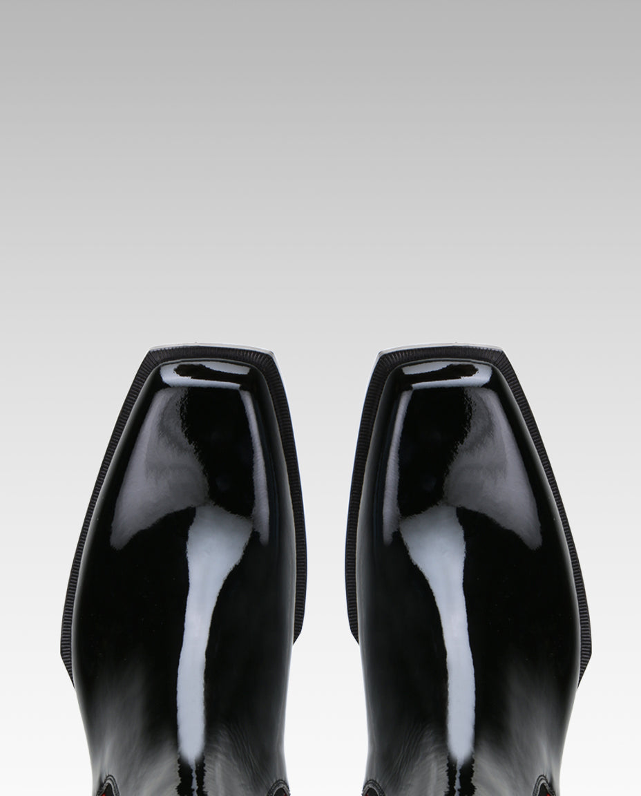 Escaro Royale Blackridge SquareToe Chelsea Boots in Black